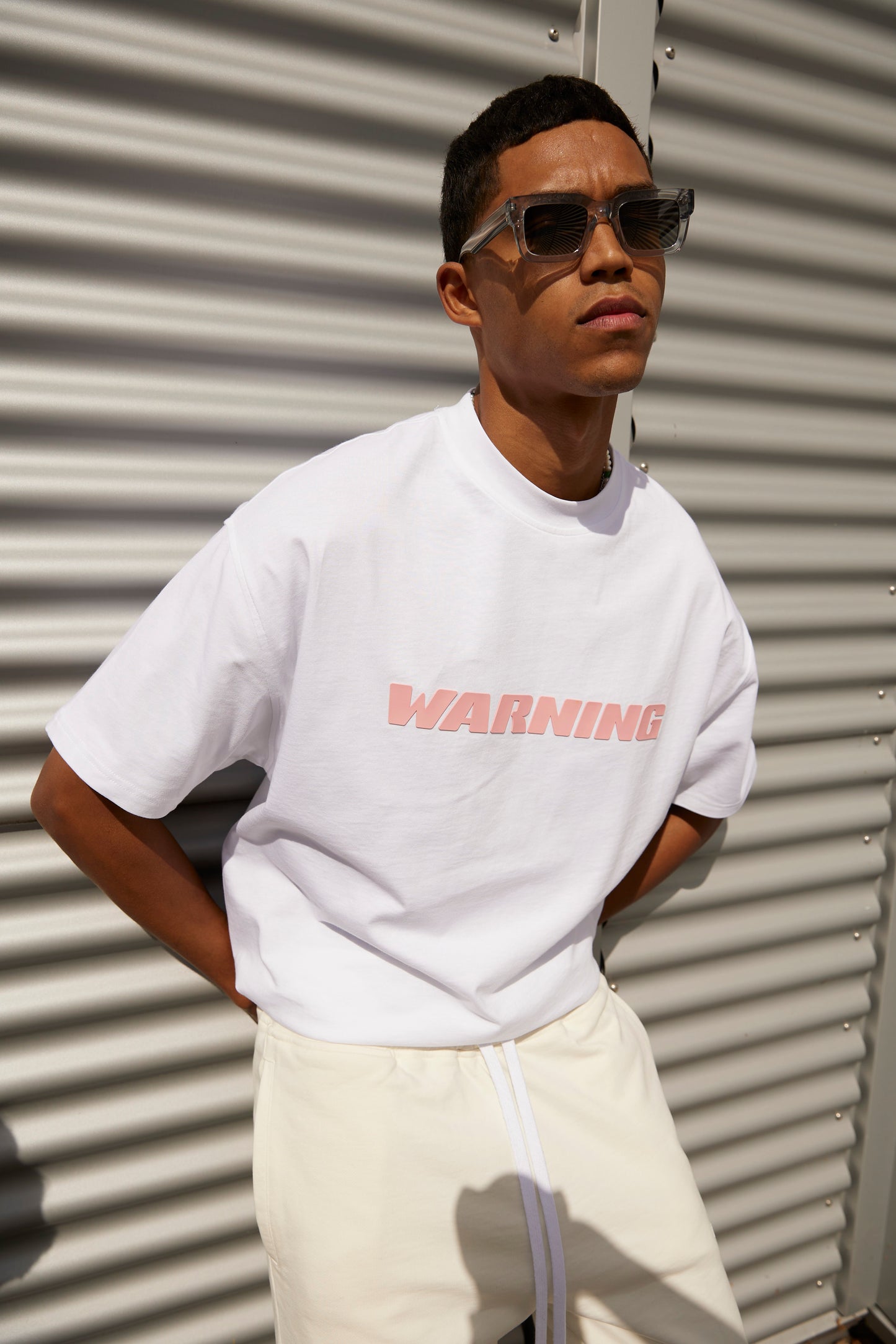 OVERSIZED TEE WHITE/PINK